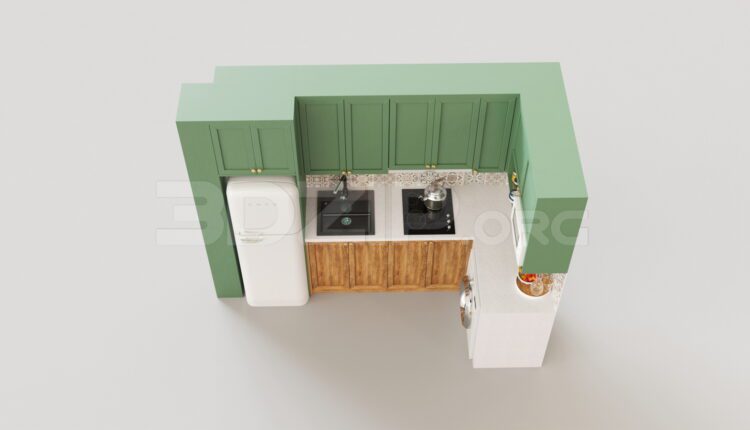 7587. Free 3Ds Max Kitchen Model Download