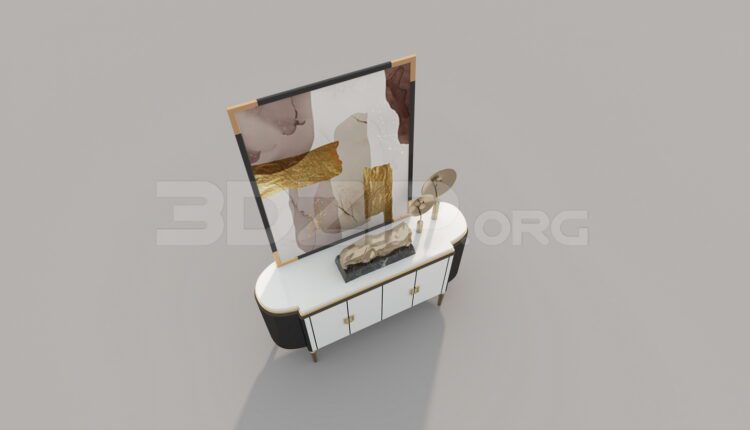 7623. Free 3Ds Max Display Cabinets Model Download (1)