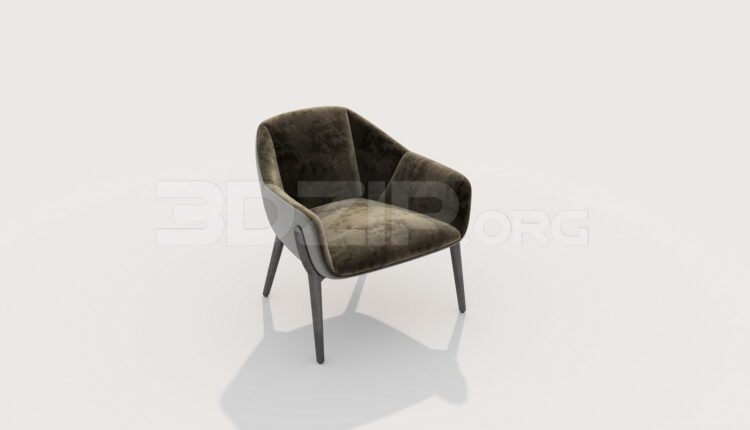 7625. Free 3Ds Max Armchair Model Download