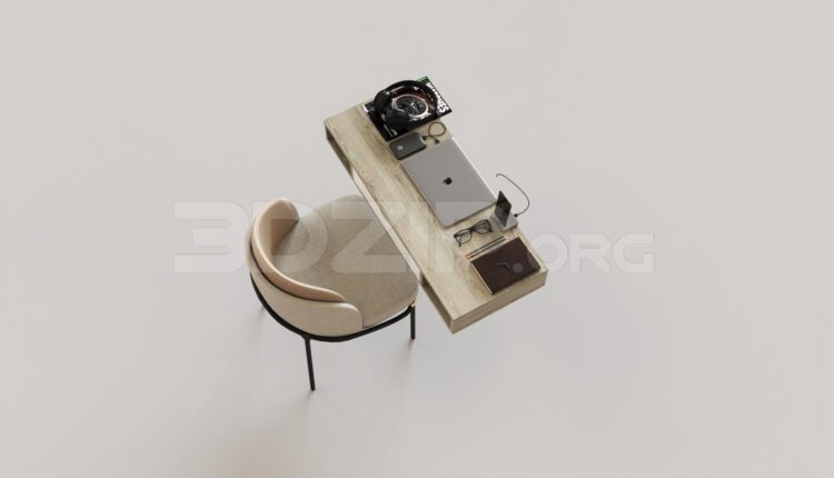 7632. Free 3Ds Max Chair Model Download (1)