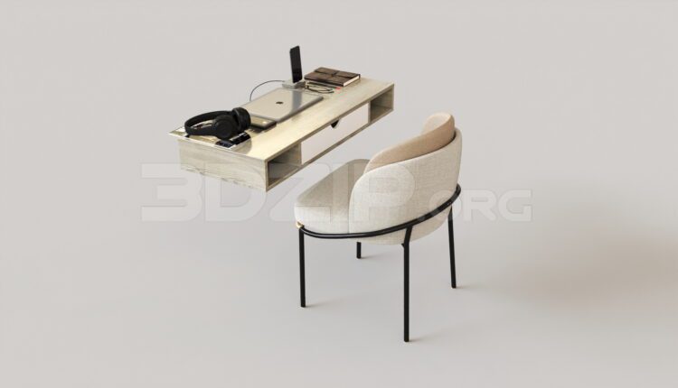 7632. Free 3Ds Max Chair Model Download (2)