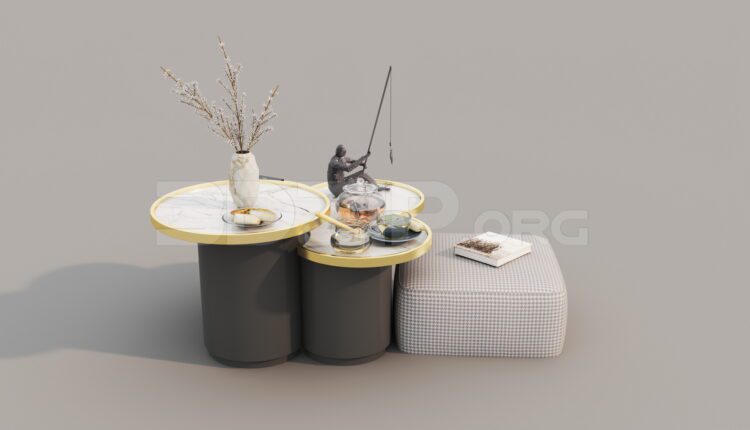 7642. Free 3Ds Max Tea Table Model Download (2)