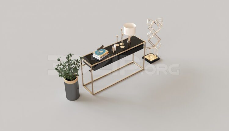 7659. Free 3Ds Max Decorative Set Model Download (1)