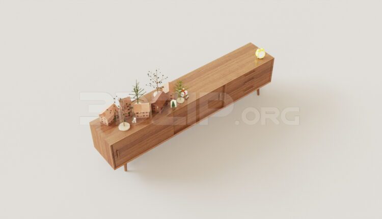 7669. Free 3Ds Max TV Cabinet Model Download
