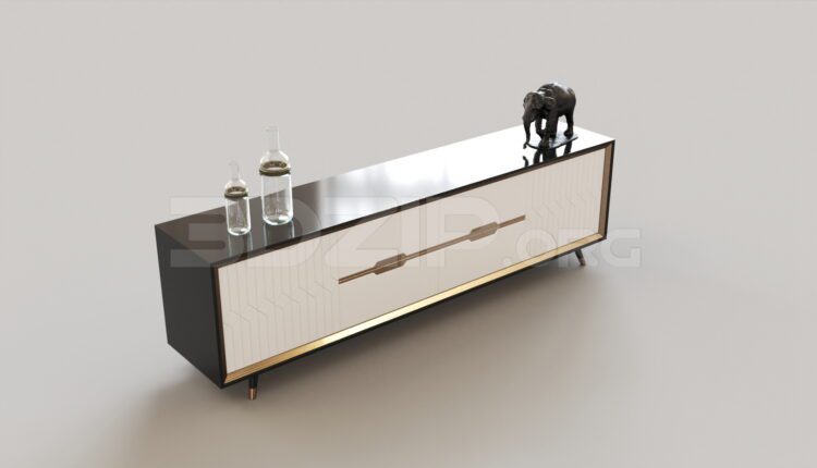 7681. Free 3Ds Max TV Cabinet Model Download