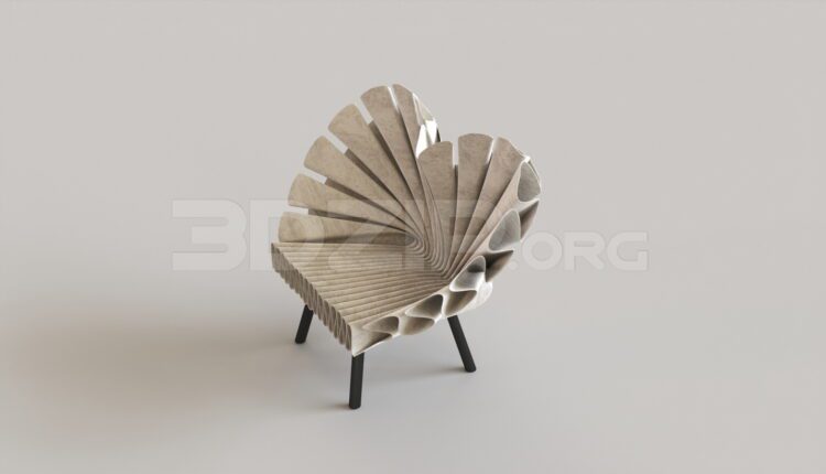 7692. Free 3Ds Max Stool Model Download