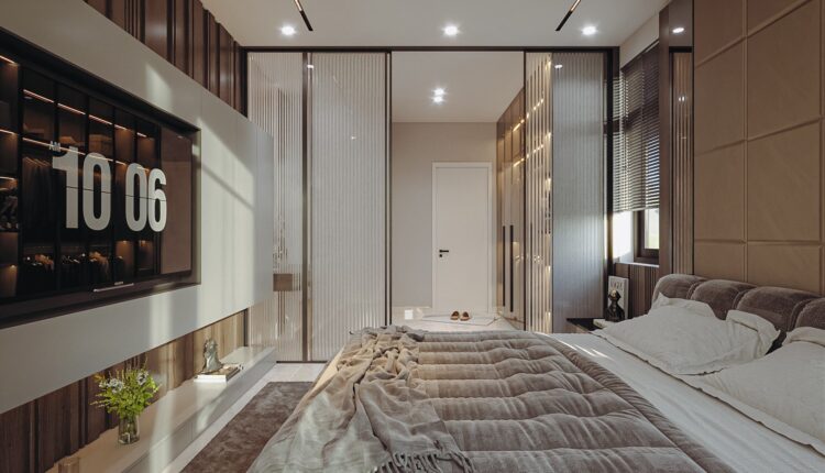 13579. 3Ds Max Bedroom – Workroom Interior Model Download by Kts Nhat Minh