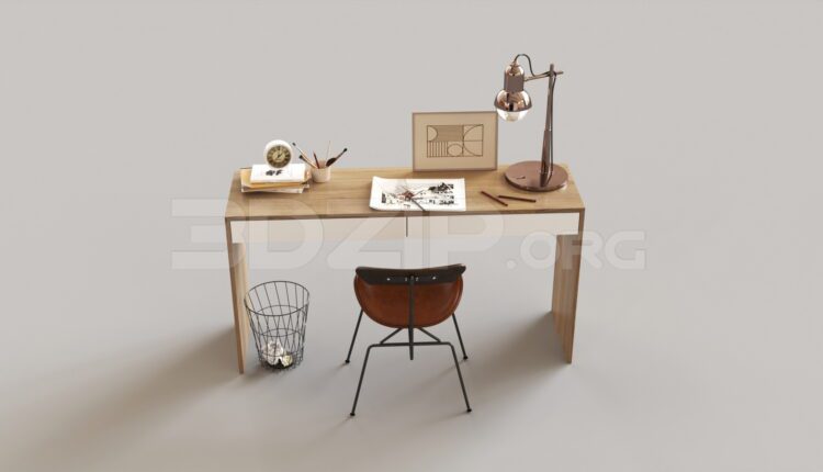 7730. Free 3Ds Max Desks Model Download