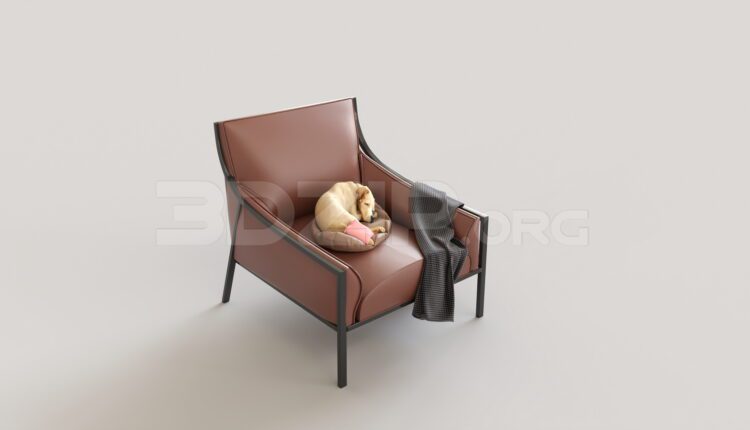 7746. Free 3Ds Max Armchair Model Download