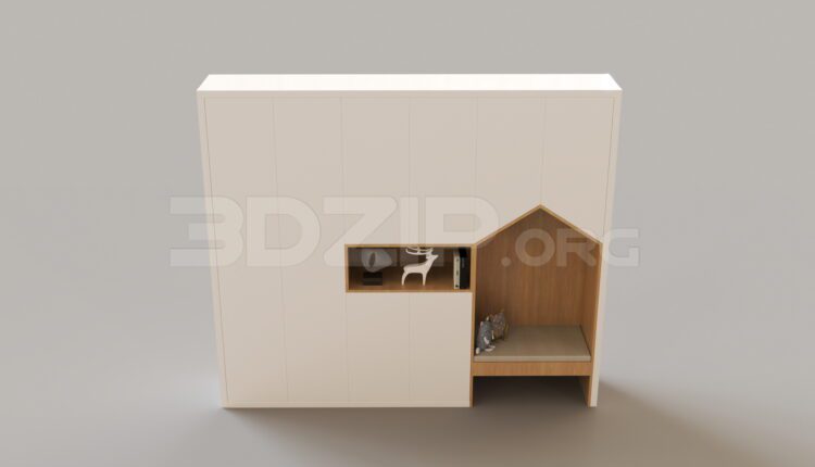 7780. Free 3Ds Max Shoe Cabinet Model Download