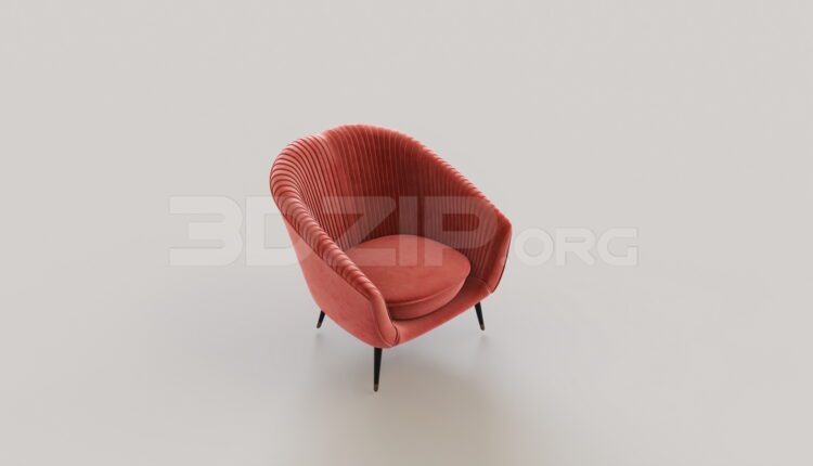 7783. Free 3Ds Max Armchair Model Download