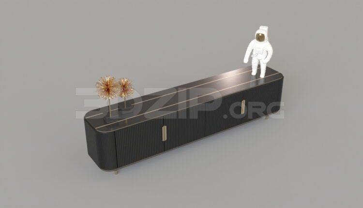 7788. Free 3Ds Max TV Cabinet Model Download