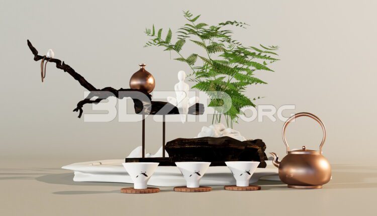 11499. Free 3Ds Max Decorative Set Model Download