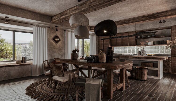 13586. 3Ds Max Wabi- Sabi Interior Model Download By Tran Minh