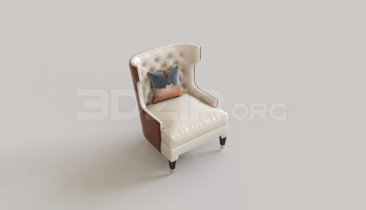 7847. Free 3Ds Max Armchair Model Download