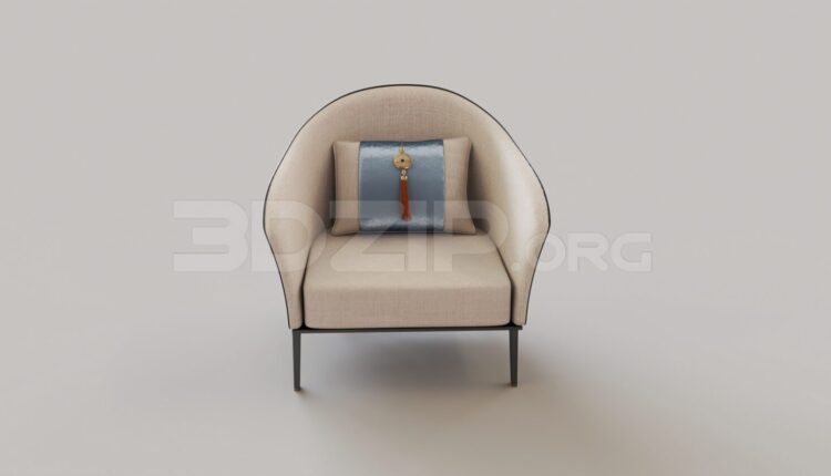 7857. Free 3Ds Max Armchair Model Download