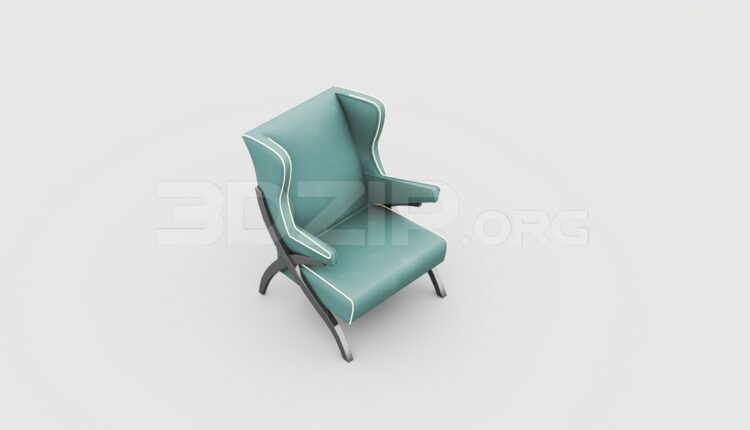 7866. Free 3Ds Max Armchair Model Download