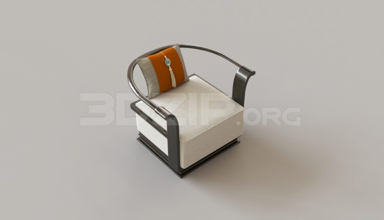 7875. Free 3Ds Max Armchair Model Download