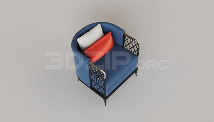 7939. Free 3Ds Max Armchair Model Download