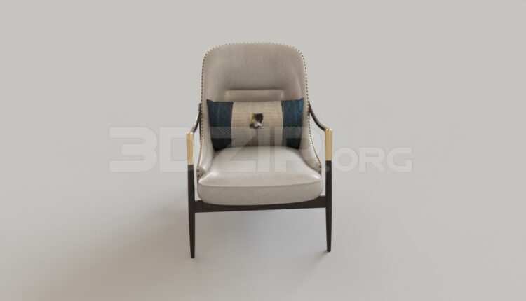 7963. Free 3Ds Max Armchair Model Download