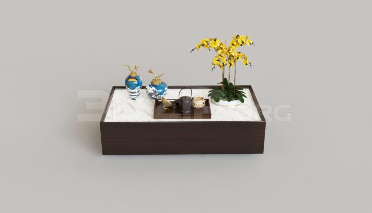 7974. Free 3Ds Max Tea Table Model Download