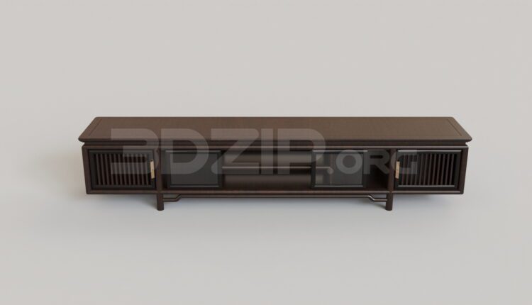 7977. Free 3Ds Max TV Cabinet Model Download
