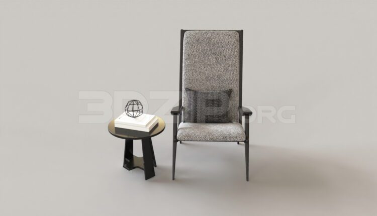 7978. Free 3Ds Max Armchair Model Download