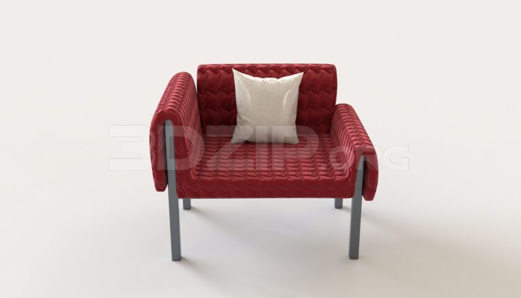 7983. Free 3Ds Max Armchair Model Download