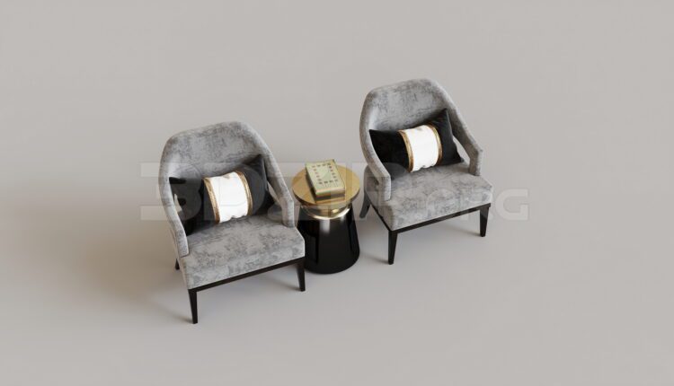 7998. Free 3Ds Max Armchair Model Download