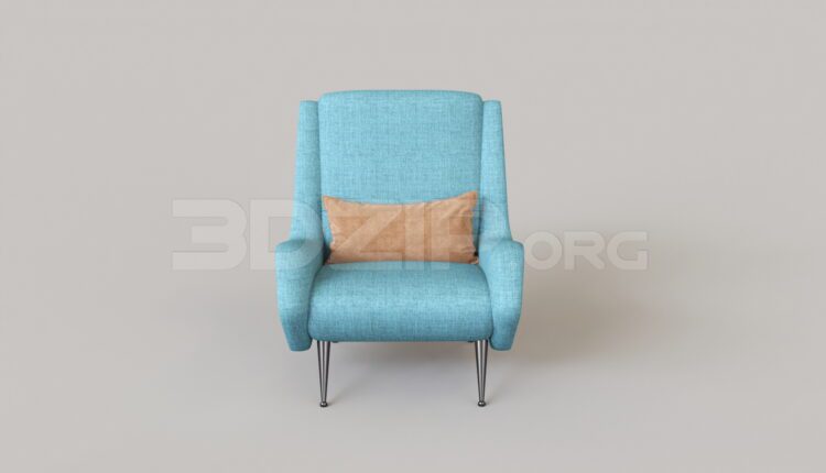 8016. Free 3Ds Max Armchair Model Download