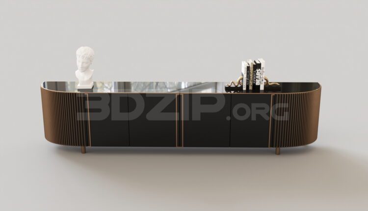 8026. Free 3Ds Max TV Cabinet Model Download