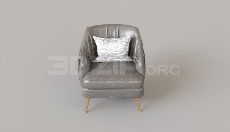 8035. Free 3Ds Max Armchair Model Download
