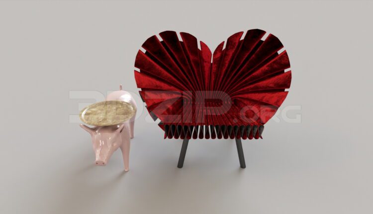 8046. Free 3Ds Max Armchair Model Download