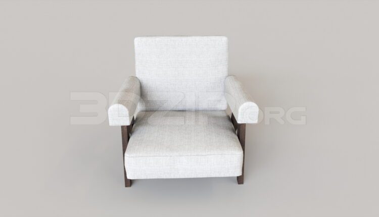 8047. Free 3Ds Max Armchair Model Download