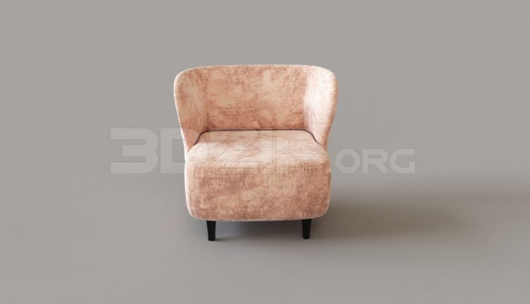8052. Free 3Ds Max Armchair Model Download