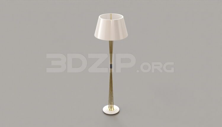 8055. Free 3Ds Max Floor Floor Lamp Model Download