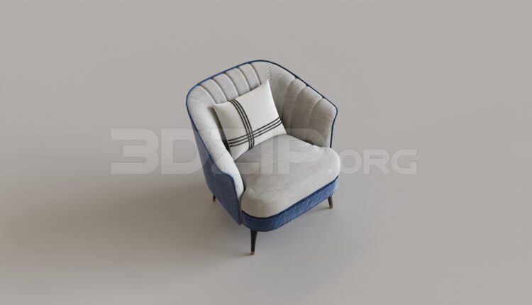 8065. Free 3Ds Max Armchair Model Download