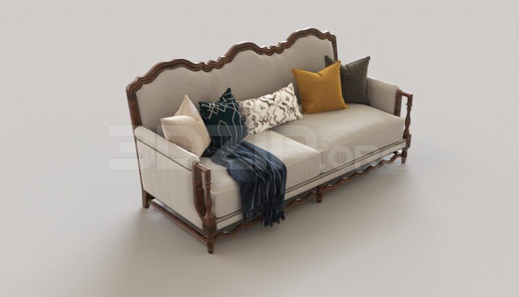 8104. Free 3Ds Max Sofa Model Download