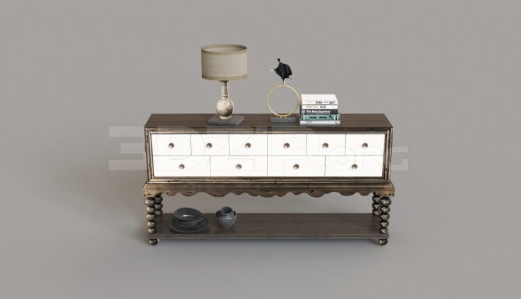 8109. Free 3Ds Max Display Cabinets Model Download