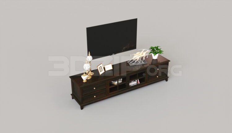 8122. Free 3Ds Max TV Cabinet Model Download