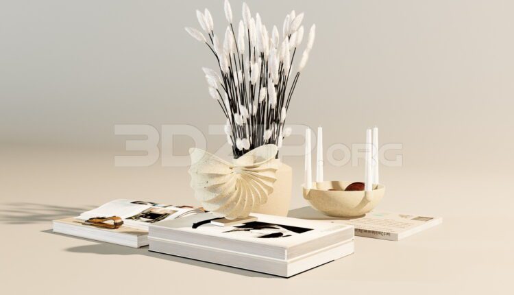 11514. Free 3Ds Max Decorative Set Model Download