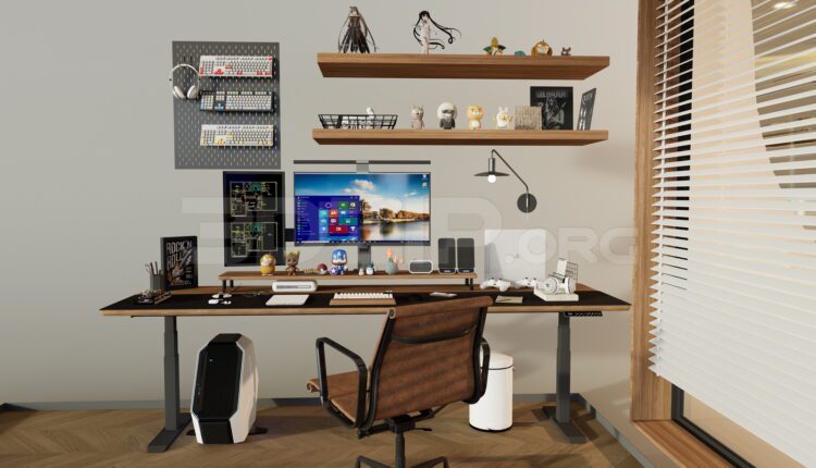 11524. Download Free 3Ds Max Working Room Interior Model