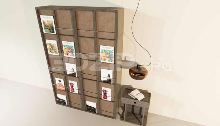 11531. Free 3Ds Max Display Cabinets Model Download