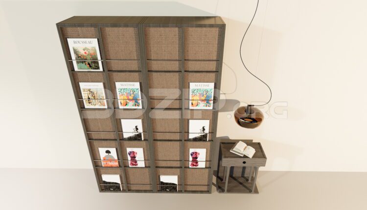 11531. Free 3Ds Max Display Cabinets Model Download
