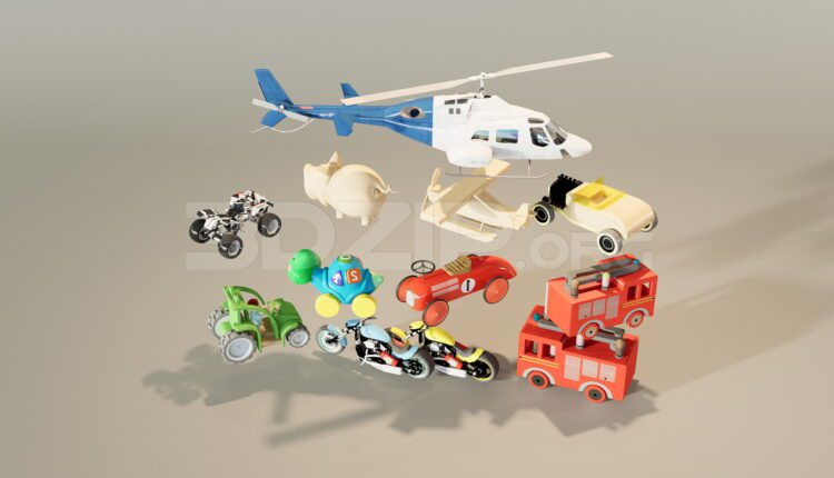 11538. Free 3Ds Max Kids Toy Models Download