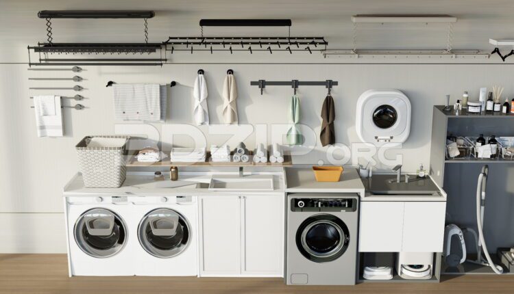11541. Free 3Ds Max Laundry Room Models Download