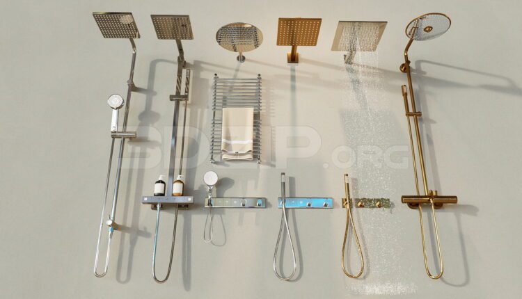 11545. A Collection Of Showers 3dsmax Models Free Download