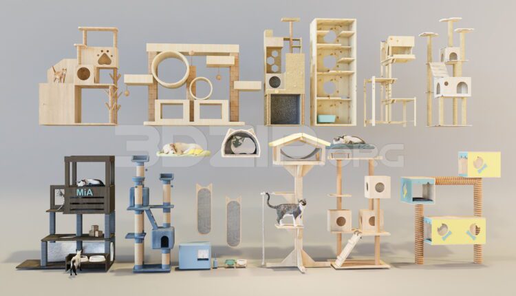 11570. Free download of 3ds Max models of toys for cats