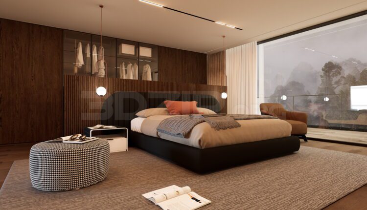 11635. 3Ds Max Bedroom Interior Model Download