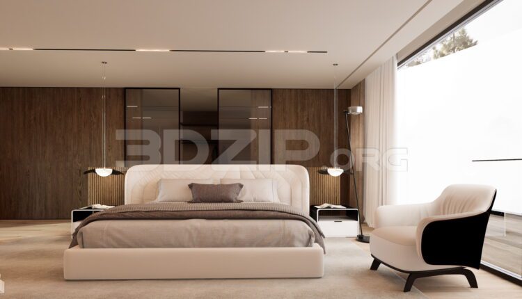 11652. 3Ds Max Bedroom Interior Model Download